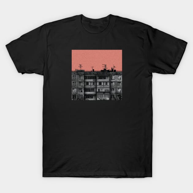 POST-SOVIET PANELKA // Typical russian panel houses T-Shirt by MSGCNS